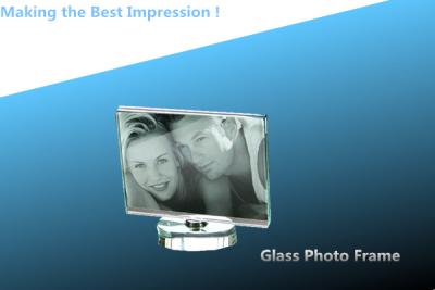China crystal photo frame/acrylic photo frame/glass frame/glass photo frame/3D LASER ENGRAVING for sale