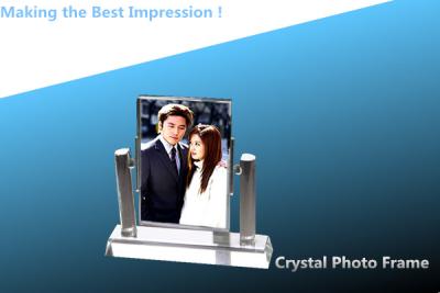 China crystal photo frame/acrylic photo frame/PHOTO FRAME/glass photo frame/2D LASER ENGRAVING for sale