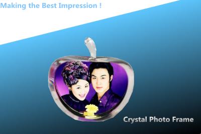China 3D LASER ENGRAVING/crystal photo frame/acrylic photo frame/PHOTO FRAME/APPLE ACRYLIC FRAME for sale