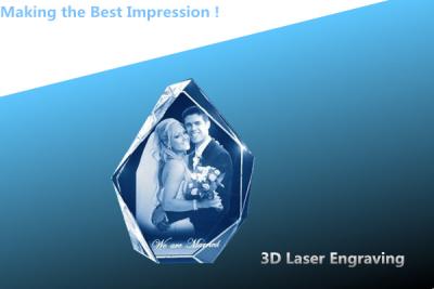 China 3D laser CRYSTAL/crystal photo frame/laser engraving photo frame for sale