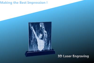 China 3D laser CRYSTAL/crystal photo frame/laser engraving photo frame/photo frame for sale