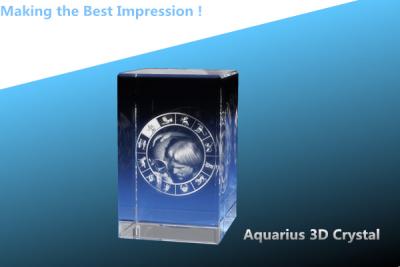 China Aquarius 3D Crystal/3D LASER ENGRAVING CRYSTAL RECTANGLE/3D CRYSTAL CUBE/RECTANGLE for sale