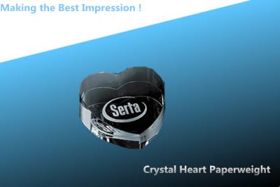 China blank 3d laser crystal heart/3d crystal heart/blank crystal heart/heart paperweight for sale