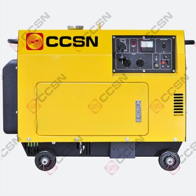 China CCSN 5KW/6.25KVA Portable Home Silent Type Backup Diesel Generator Set for sale