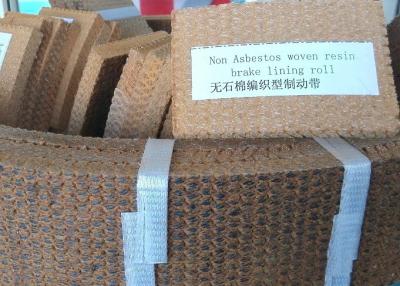 China Fibra viscosa tecida resina da folha material da fricção com fios de bronze à venda