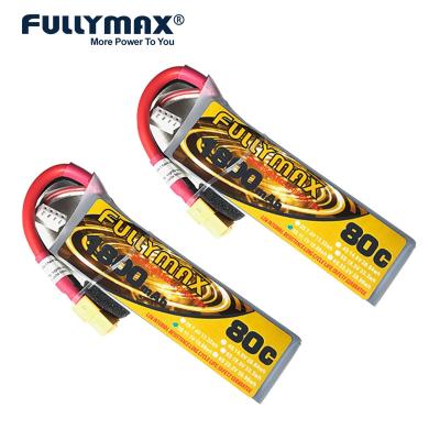 China lipo rc battery xt60 connector 11.1v 1800mah Lipo 3s 80c Remote Control Helicopter Rechargeable Battery for sale