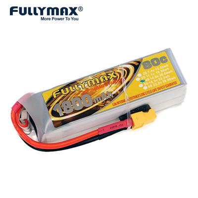 China 14.8v 4s 1800mah Lipo Batteries For Rc Airplanes 80c Xt60 Lightweight Plug for sale