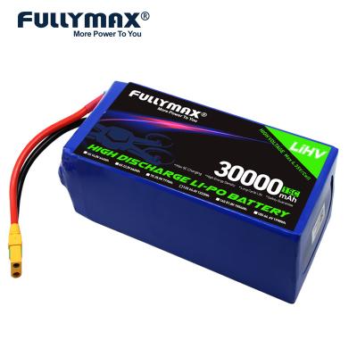 China Agriculture Drone Battery 12 Cell Li Polymer Battery 30000mah 12S 44.4V 1332Wh for sale