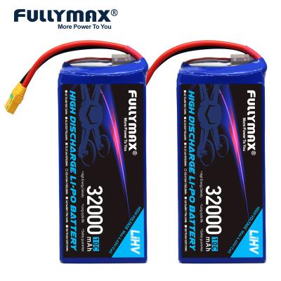 China 12s Lipo Battery Pack Airplane UAV Drone Battery Backup High Voltage 32000mAh 47.04V 10C XT90-S Plug for sale