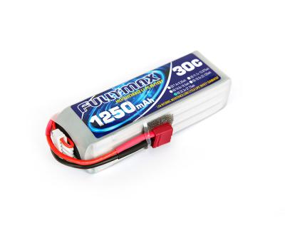 China Deans Connector LiPo Battery Pack 30C 1250mAh 6S 22.2V For RC Heli RC Aircraft en venta