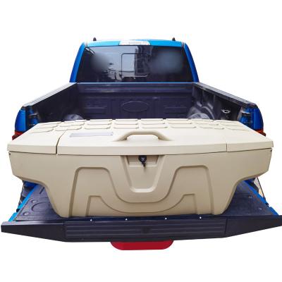 China sola caja de herramientas plástica del almacenamiento de la cama de la camioneta pickup del suplemento de la plataforma del camión de puerta 4x4 en venta