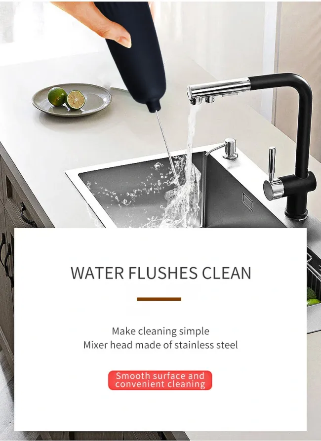 Stainless Steel Coffee Mixer Blender Electric Milk Frother with Stand