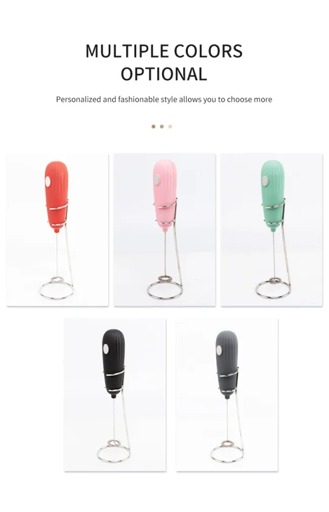 Stainless Steel Coffee Mixer Blender Electric Milk Frother with Stand