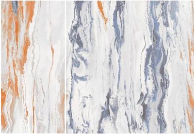 China Marble Slab Polished Granite Floor Tiles Ambilight White Grey Orange Colour for sale