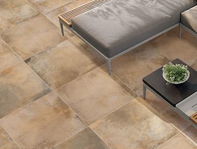 China Hand Painted Cement Look Porcelain Tile , Bright 300x300 Floor Tiles for sale