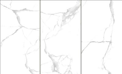 China 10mm Thickness Indoor Porcelain Tiles Shower Wall Panels Super White Color for sale