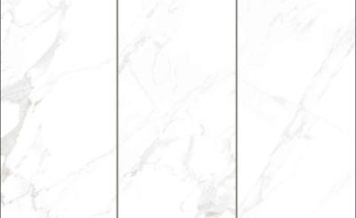 China Carrara White Color Glossy Bathroom Wall Ceramic Tiles 30x60 Size / Marble Look Floor Tile for sale