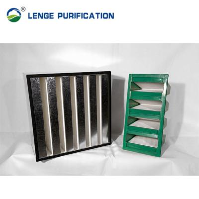 China H14 99.995 % Galvanized Iron Box Type Cleanroom HEPA Filter With PU Seal Strip for sale