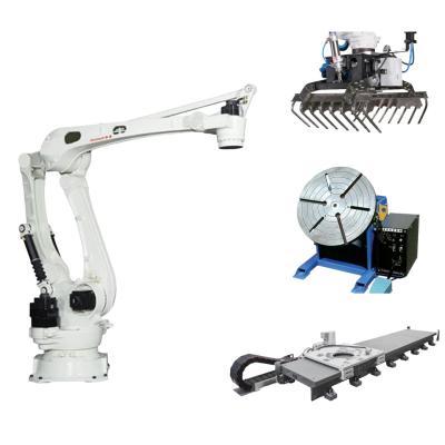 China 4 Axis Payload 300kg Reach 3255mm Kawasaki CP300L Palletizing Robot With Guide Rails And Manipulator for sale