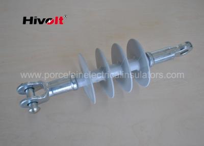 China Grey Color Silicone Rubber Dead End Insulator Fiber Glass Core Material 15kV for sale