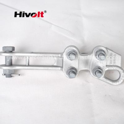 China Línea de transmisión de aluminio línea caliente abrazadera del hardware con el perno de acero y la nuez galvanizados en venta