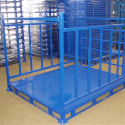 China Powder Coating Warehouse Stack Rack Demountable Stackable Stillage Cage 500KG for sale