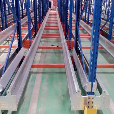 China Warehouse Storage Radio Shuttle Pallet Racking Metal Semi Automated for sale