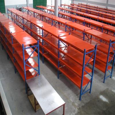 China 600 kg Garagem Prateleiras de aço de trabalho médio Armazém de armazenamento Paletes Prateleiras à venda