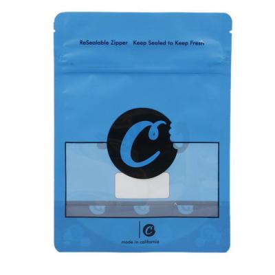 China 3.5g Mylar Self Sealing Bags For Cookies Resealable Custom Logo for sale