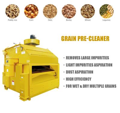 China Large Impurities Grain Pre Cleaner With Dust And Light Impurities Aspiration for sale
