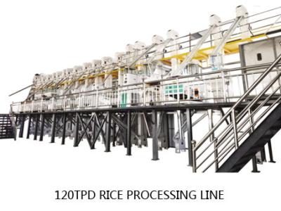 Chine Machine de rizerie de structure compacte 120 tonnes par capacité de production de jour à vendre