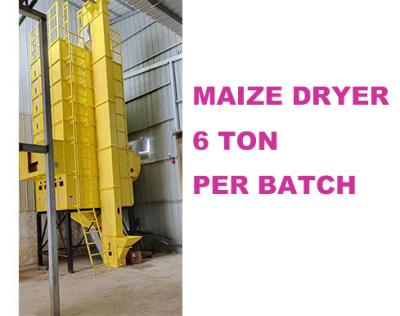 China 6 Ton Per Batch Diesel Burner Mixed Flow Dryer For Small Farmers for sale