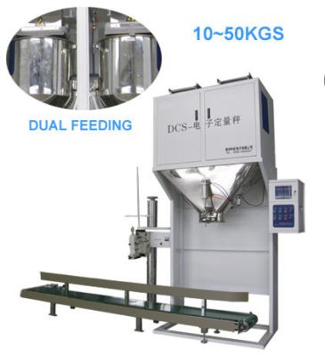 China 50 KGS Double Hopper Semi Automatic Packing Machine 600bags/H for sale
