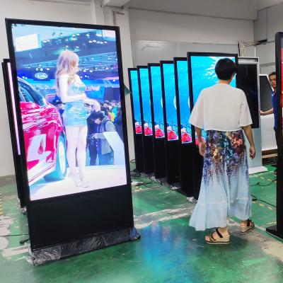 China Panel de LCD de 55 pulgadas para interiores pantalla de LCD de 85 pulgadas pantalla táctil de 100 pulgadas pantalla HD Android Totem publicidad señalización digital en venta