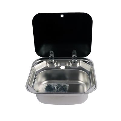 China RV kitchen parts Stainless Steel basin with lid including the foldable for sale