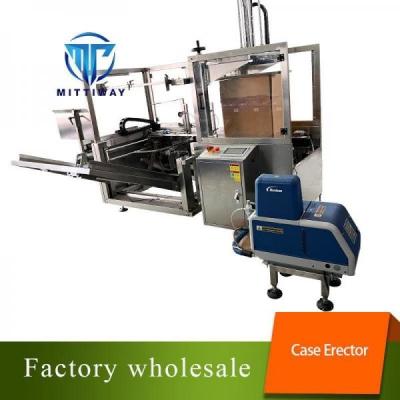 China Automatic Cardboard Box Case Erector Machine 10-12ctns/min for sale