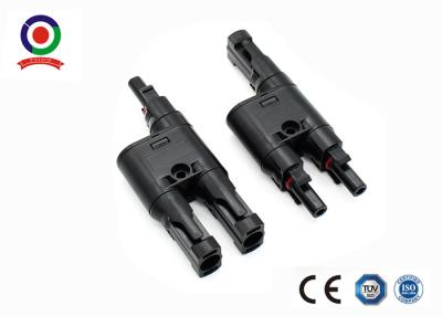China 30A Rated Current Solar Branch Connector T Branch 2 To 1 Waterproof IP67 CE for sale