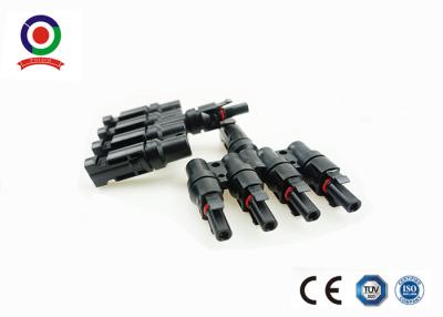 China T Type Male & Female PV Branch Connectors 4 to 1 for sale
