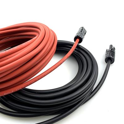 China Solar System extension Cable 4mm2 XLPE Black and Red for sale