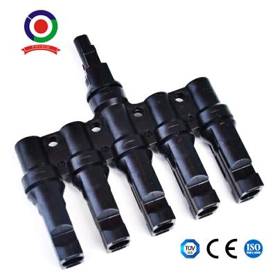 China Solar Panel T Branch PV Connectors Male Female Adapter Cable For Solar Panel for sale