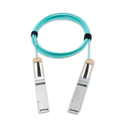 China Customized 40GBASE QSFP+ to QSFP+ AOC Cables 850nm 1m HuaWei Compatible Ethernet à venda