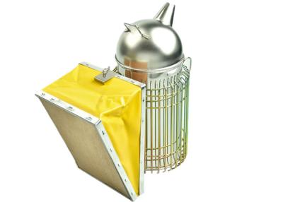 China Yellow European Style Bee Hive Smoker Stainless Steel Material For Beekeepers for sale