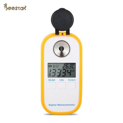 China Yellow Plastic Honey Measuring equipment Digital Honey refractometer for sale