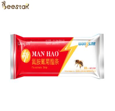 China New Manhao Strip Tau-Fluvalinate Material Bee Medicine Curing Varroa Bee Mites for sale