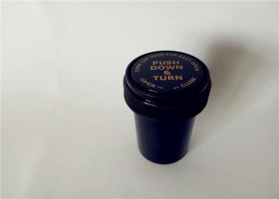 China Pharmaceutical Pill Bottle Containers 20DR Screw Cap Closure For Marijuana for sale
