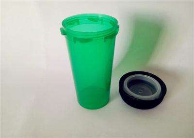 China Tubos de ensaio reversíveis verdes translúcidos do tampão, garrafas de comprimido inodoras da medicina para a farmácia à venda