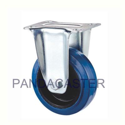 Китай Рицинус верхней плиты голубой катит колеса проступи 4 дюймов эластичные резиновые продается