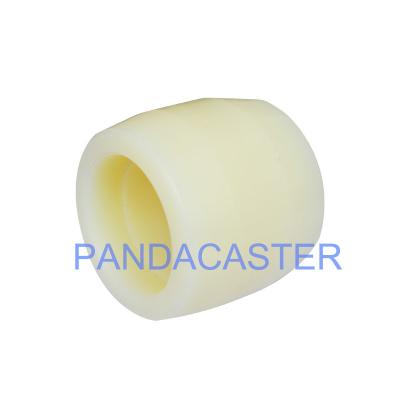 China PA Nylon Pallet Jack Wheels Rollers 80*70mm 600Kg White / Faint yellow for sale