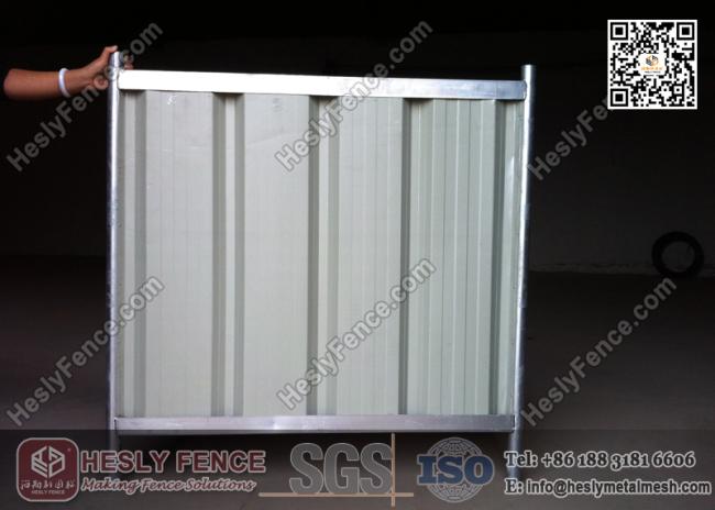 Temporary Corrugated Sheet Fence
