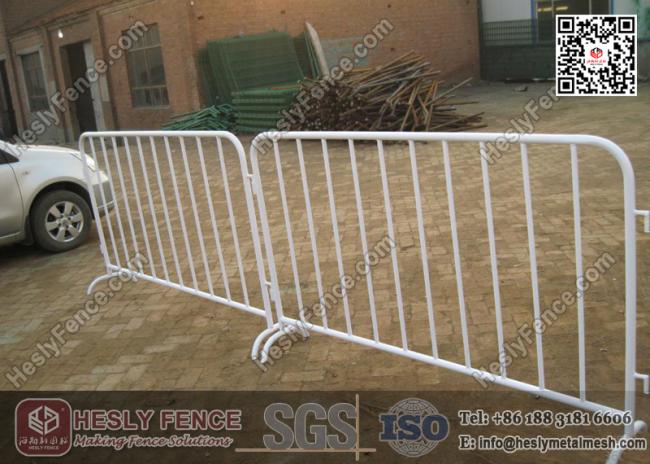 1.1x2.5m Powder Coated Pedestrian Barricade